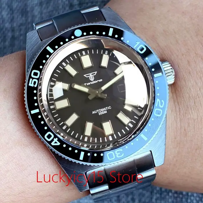 Montres mécaniques Tandorio 62mas pour homme avec mouvement Miyota 8215 résistante à l'eau pour activités quotidiennes et aventures spéciales