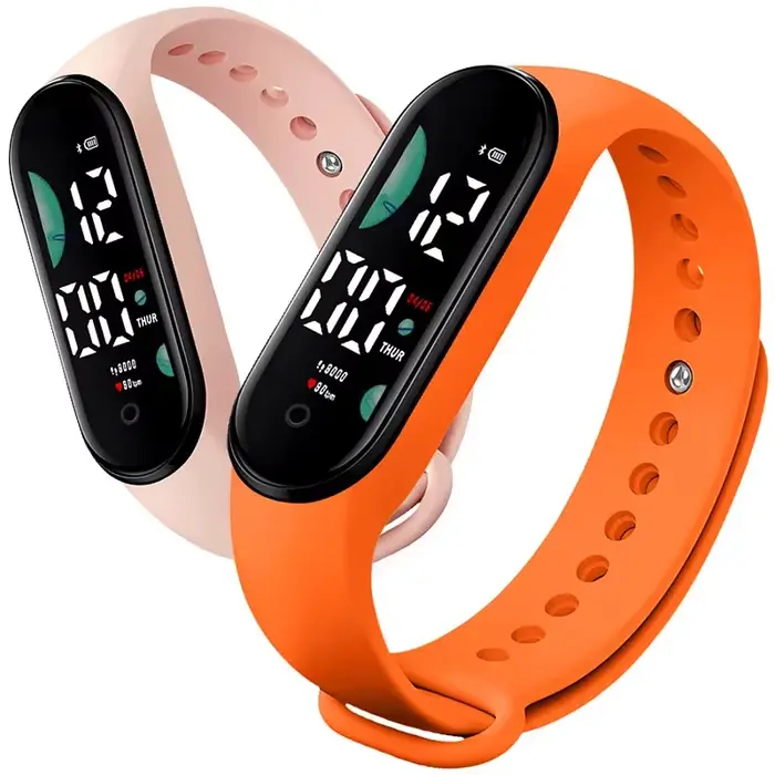Montre de sport électronique LED montre-Bracelet numérique pour femmes mode décontracté Simple Silicone tactile étanche Bracelet horloge