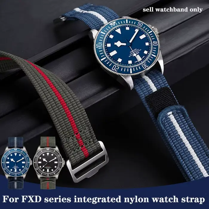 Bracelet de montre en nylon de haute qualité pour homme avec boucle de sécurité intemporel pour toutes les occasions élégantes et décontractées