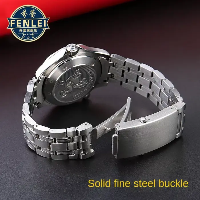Bracelet de montre en acier inoxydable solide pour homme