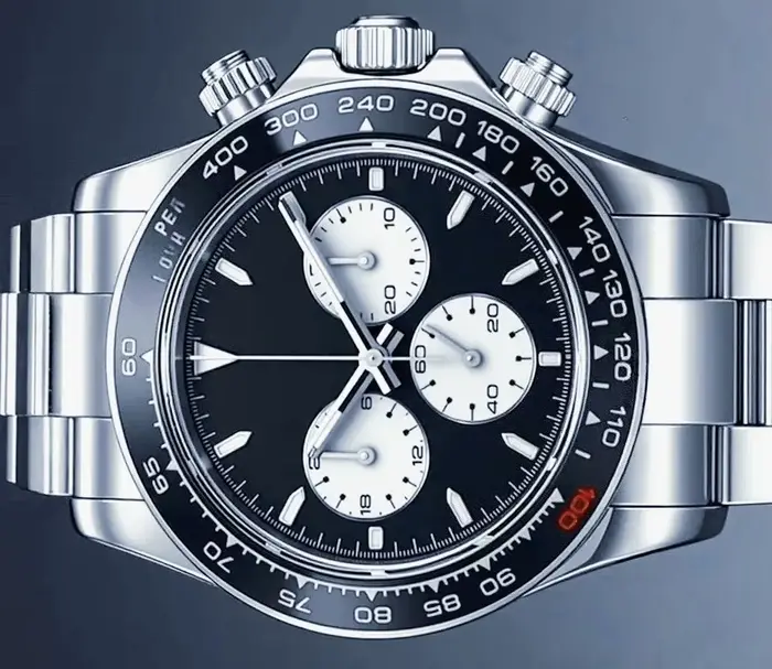 Nouvelle montre mécanique chronographe sportive en acier inoxydable pour hommes 2026, verre saphir a