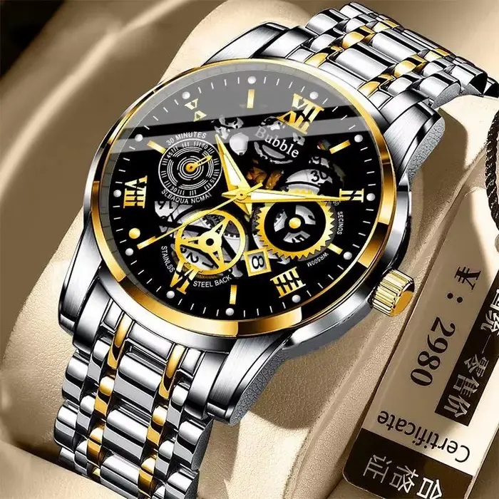UTHAI L93 montre pour hommes à la mode haut de gamme lumière luxe polyvalent montres à Quartz étanche romain creux mâle