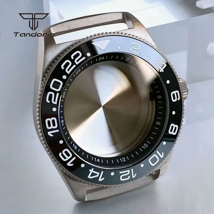 Boîtier de montre de plongée en titane 42mm GMT NH34