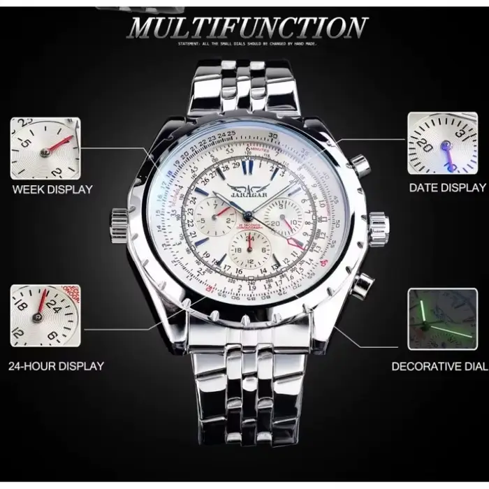 JARAGAR 212 nouvelle montre mécanique automatique pour hommes mode affaires luxe calendrier semaine