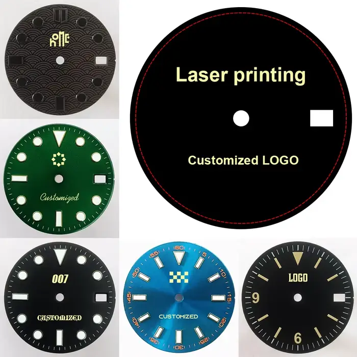 Cadran de montre NH35 personnalisé par impression laser