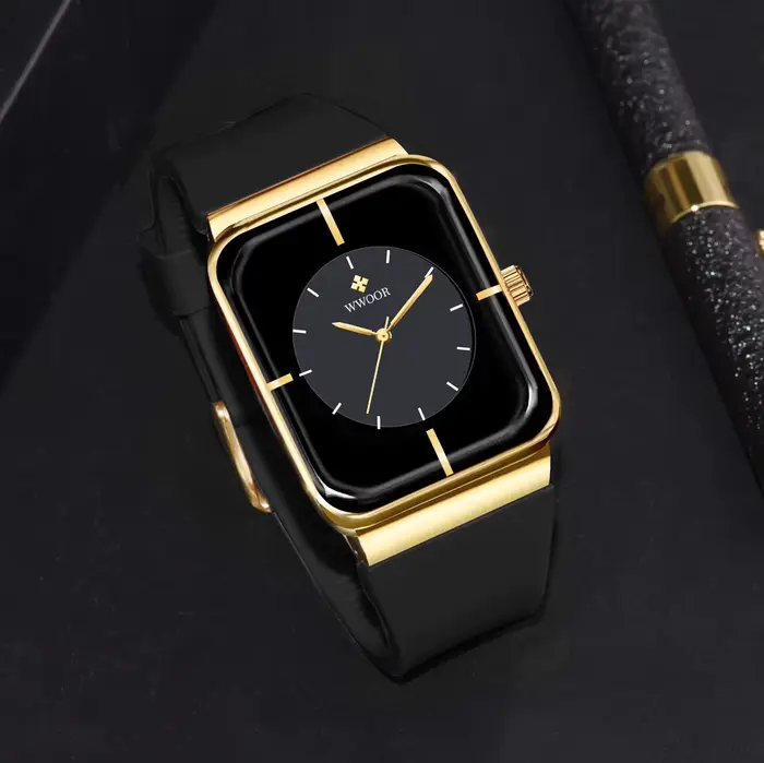 Montre-bracelet à quartz étanche en acier inoxydable pour homme