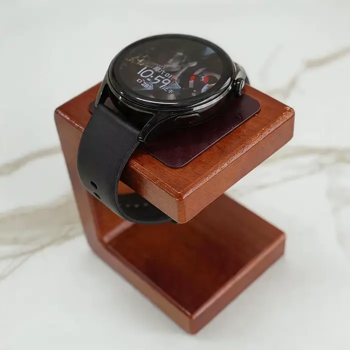 Présentoir de bijoux en bois massif pour rangement et affichage de bracelets et bagues occasions spéciales blanc brun