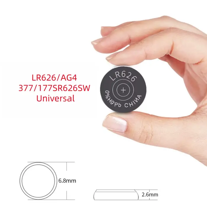 2-50 piles alcalines Doublepow haute capacité SR626SW AG4 LR626 377A pour montre