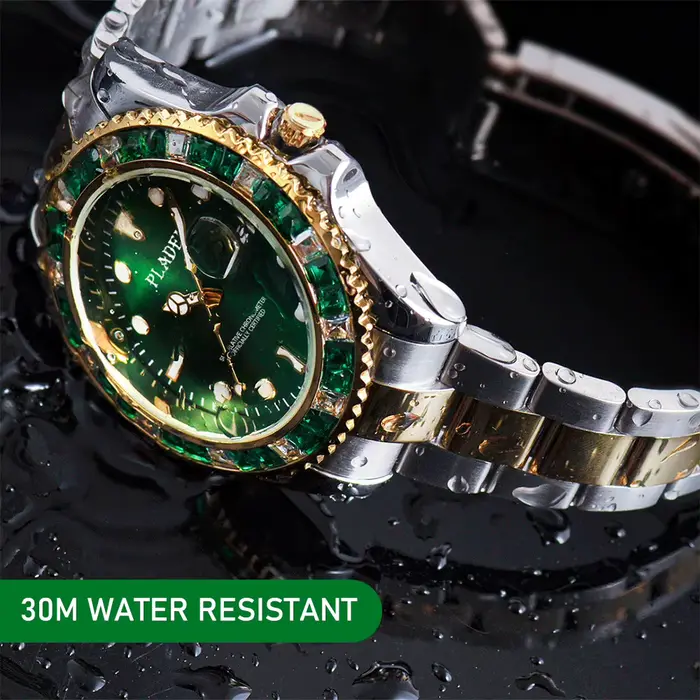 Montre de Luxe Verte sur Mesure pour Homme