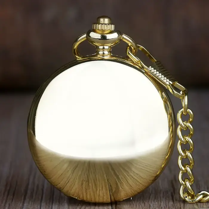 Montre de poche SHUHANG en acier inoxydable avec cadran numérique design vintage pour hommes occasions spéciales