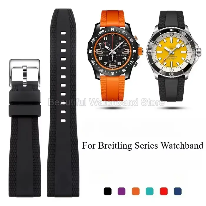 Bracelet de montre en caoutchouc et Silicone