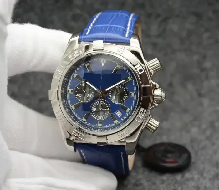 Montres chronographes à quartz pour hommes, modernes, sophistiquées et actualisées, en acier inoxyda