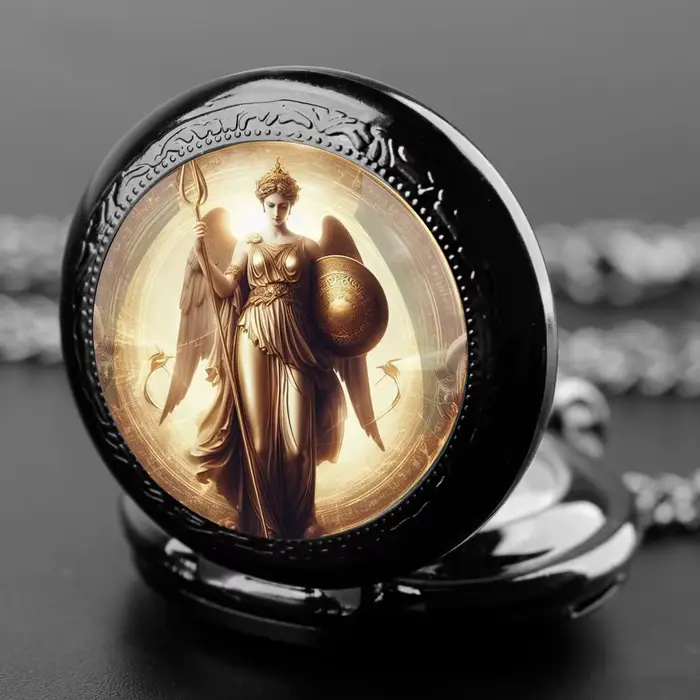 Montre de poche à Quartz Vintage Athena Faith