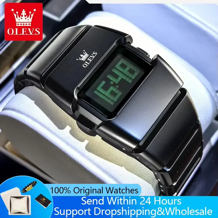 Montres à quartz électroniques OLEVS 1112 pour hommes