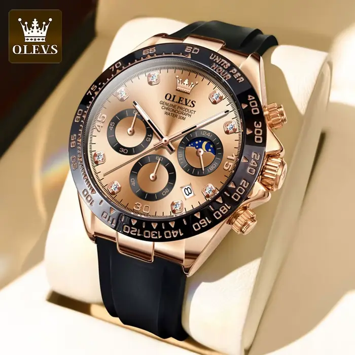 Montre à Quartz de Luxe pour Homme