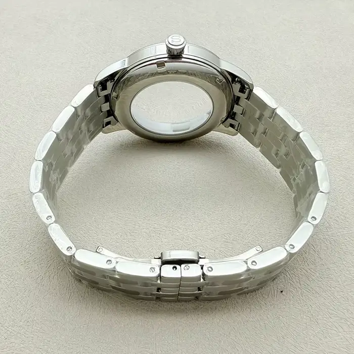 Boîtier de montre mécanique 40mm argenté avec couverture transparente pour mouvements NH35 NH38 4R 7S, parfait pour hommes et femmes, diverses occasions et styles