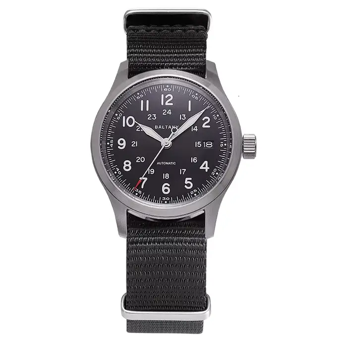 Baltany hommes montre automatique 39mm pilote de luxe Sport mécanique montre-bracelet saphir 100M ét