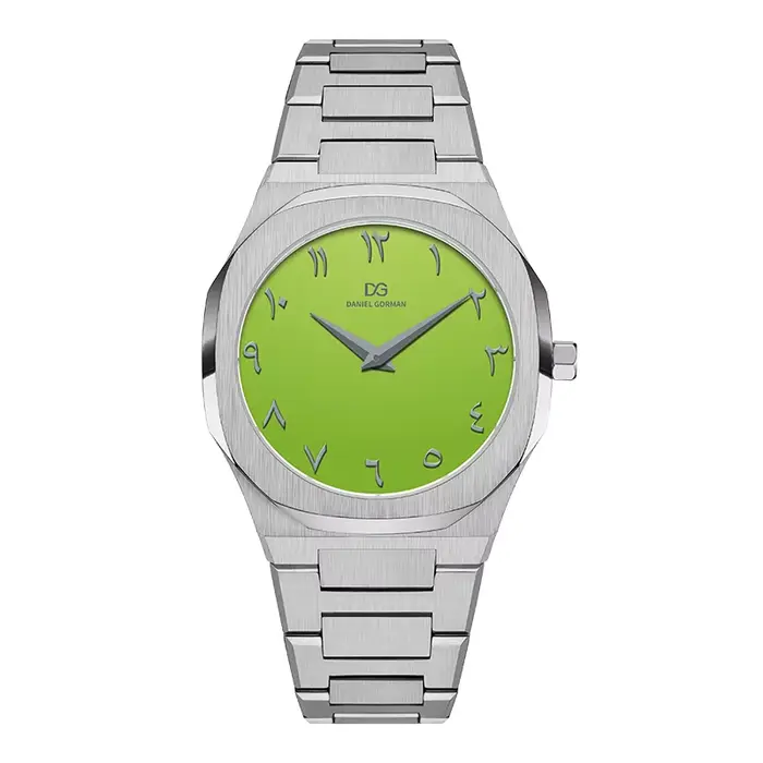 Montre de luxe arabe à quartz avec bracelet en acier inoxydable 316