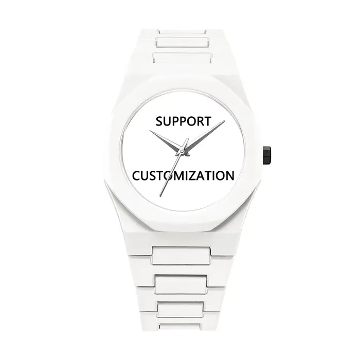 Montre personnalisée homme boîtier plastique image unique montre noire minimaliste style décontracté mode quartz occassions spéciales cadeau anniversaire noël