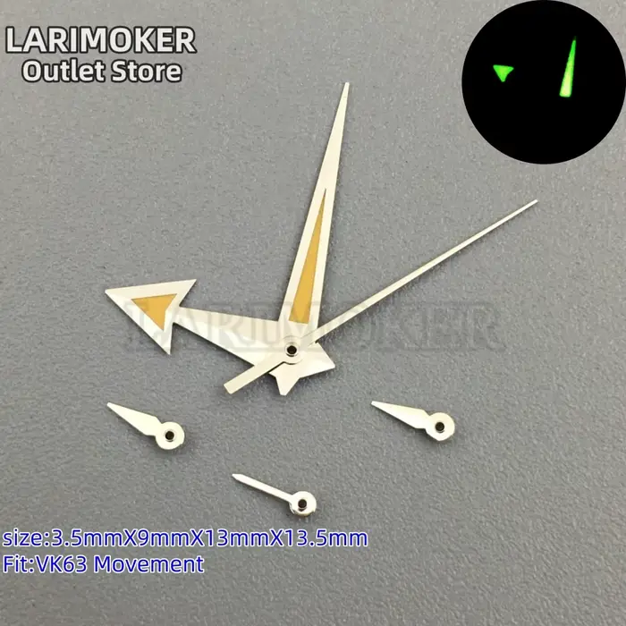 LARIMOKER – montre modifiée, accessoires manuels, chronométrage multifonctionnel, vert lumineux, ada