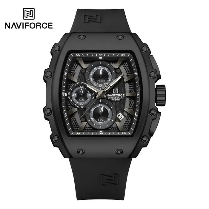 NAVIFORCE à la mode 2025 montres pour hommes multifonctionnel 30M étanche sport Quartz bracelet en Silicone horloge de luxe Reloj Hombre