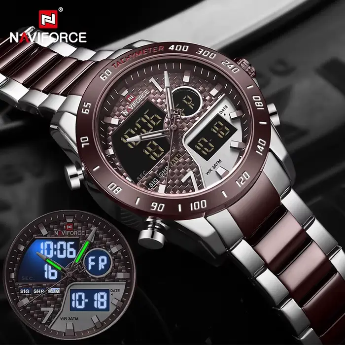 Montre à quartz électronique étanche pour homme