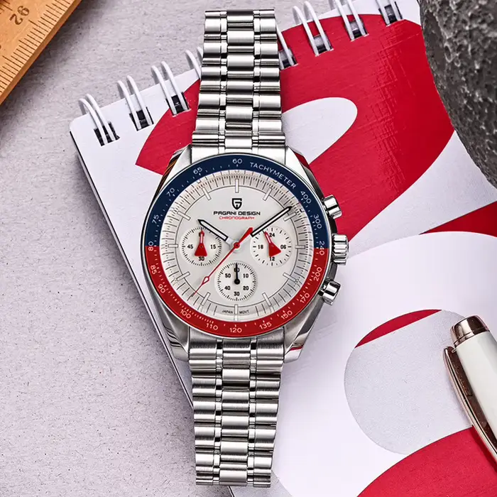 Montre de sport PAGANI DESIGN 2026 avec lunette saphir