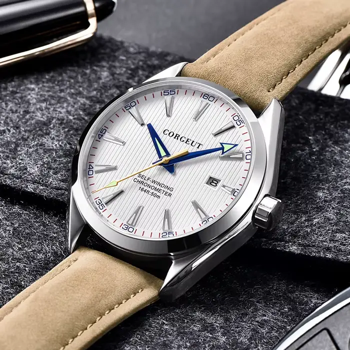 Corgeut 41mm hommes horloge NH35 montre