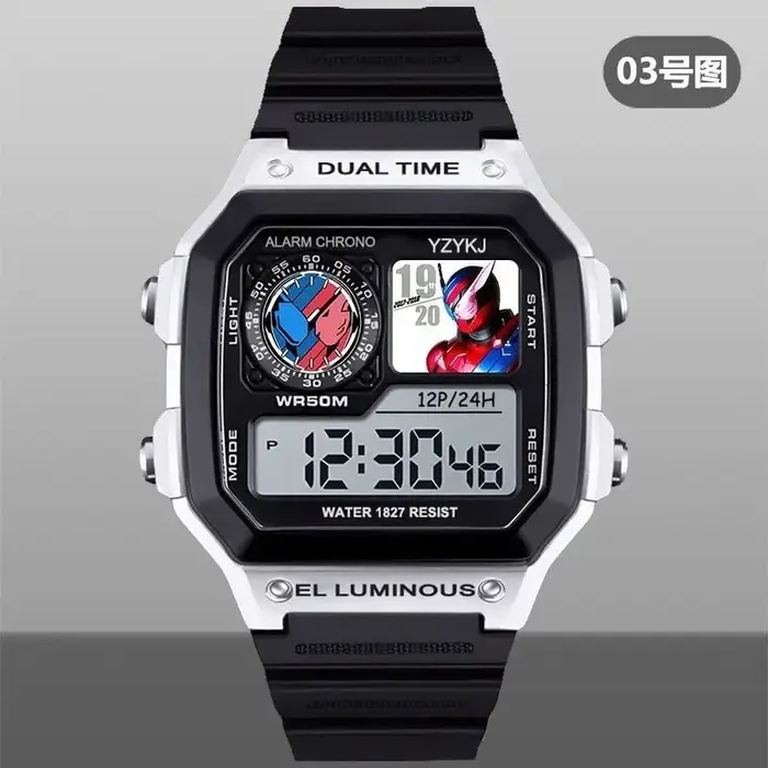 Kamen Rider montre numérique carré-anime