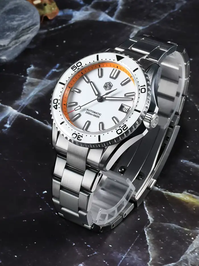 San Martin 2025 nouveau cadran en émail entièrement lumineux 39mm montre de plongée de luxe hommes