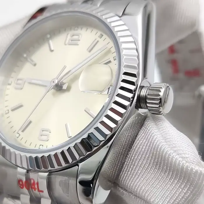 Montre mécanique automatique PARNSRPE en acier inoxydable avec cristal de saphir pour homme et femme occasions spéciales