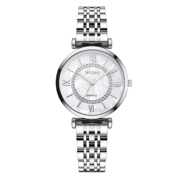 Luxe cristal femmes Bracelet montres haut de gamme mode diamant dames Montre à Quartz en acier Femme Montre-Bracelet