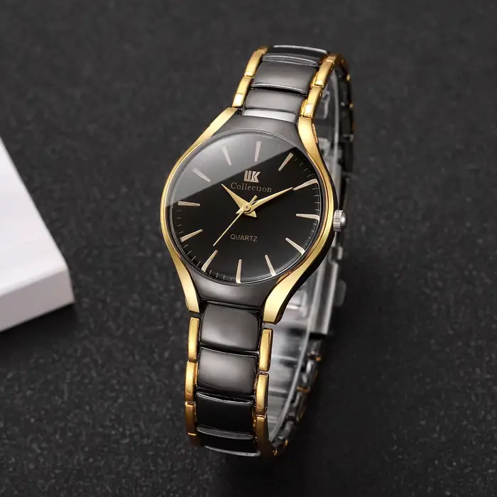 Mode femmes montres de luxe en acier inoxydable bande montre à Quartz pour dames horloge Reloj Mujer (sans boîte)