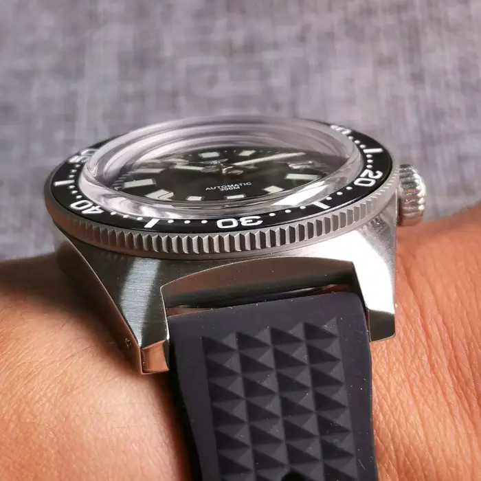 Tandorio 41mm 62MAS 30ATM cadran noir/gris/bleu automatique PT5000/Miyota 8215 montre de plongée pour hommes AR dôme verre saphir lumineux