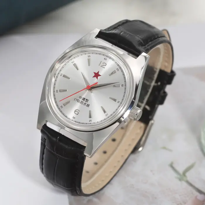 Montre mécanique Heimdallr rétro pour homme en acier inoxydable avec bracelet en cuir pour cadeaux d'occasions spéciales