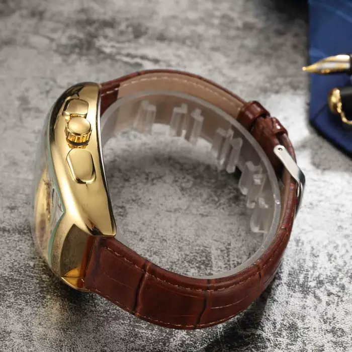 Montre mécanique rétro pour femmes et hommes