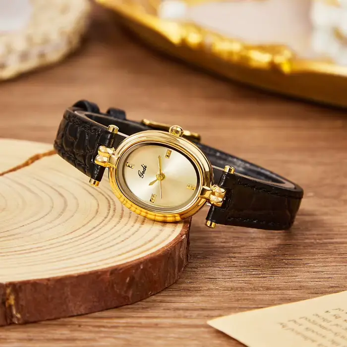 Montre à quartz rétro pour femme