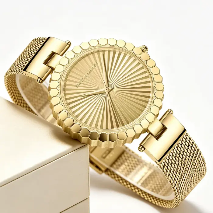 Montre pour femme en or rose 35 mm