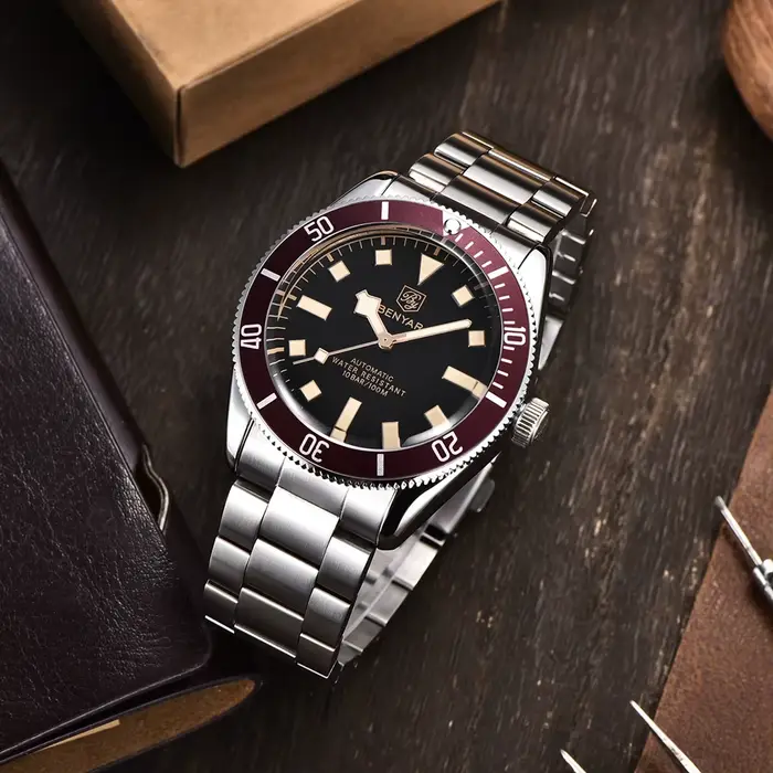 Nouvelle montre BENYAR pour hommes, montre mécanique de luxe, résistante à l'eau, pour homme, style élégant, occasions formelles et quotidiennes