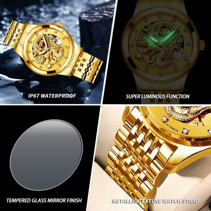 Montre automatique pour homme BINBOND