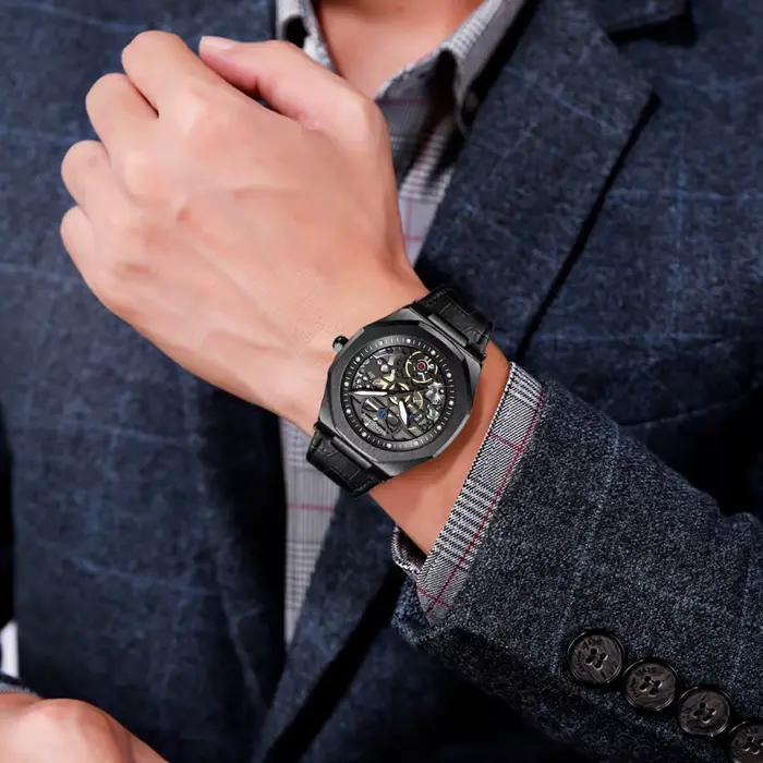 Montre d'affaires homme VA VA VOOM mouvement Miyota 2035 résistante à l'eau pour hommes occasions spéciales quartz élégante robuste à offrir