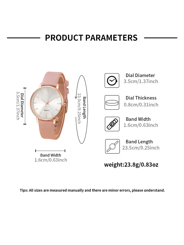 Montres pour femmes bracelet en cuir