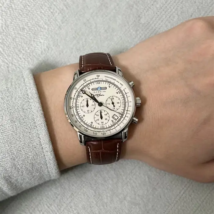 Montre Chronographe Rétro Zeppelin 2026 Edition Commémorative Classique Automatique avec Date Style Business Décontracté Occasions Spéciales
