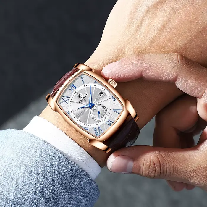 Montre à quartz étanche pour homme