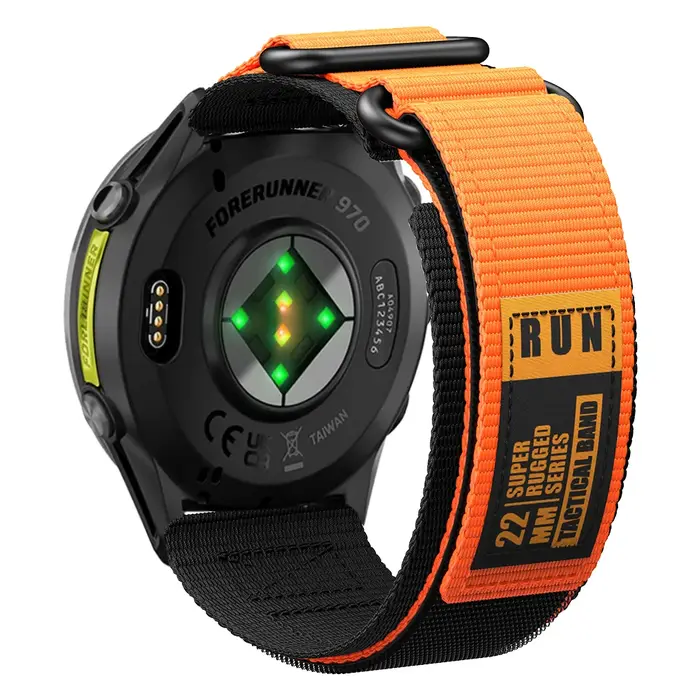 Bracelet de montre en nylon à fermeture auto-agrippante pour Garmin Forerunner 970 965 955 945 935 745