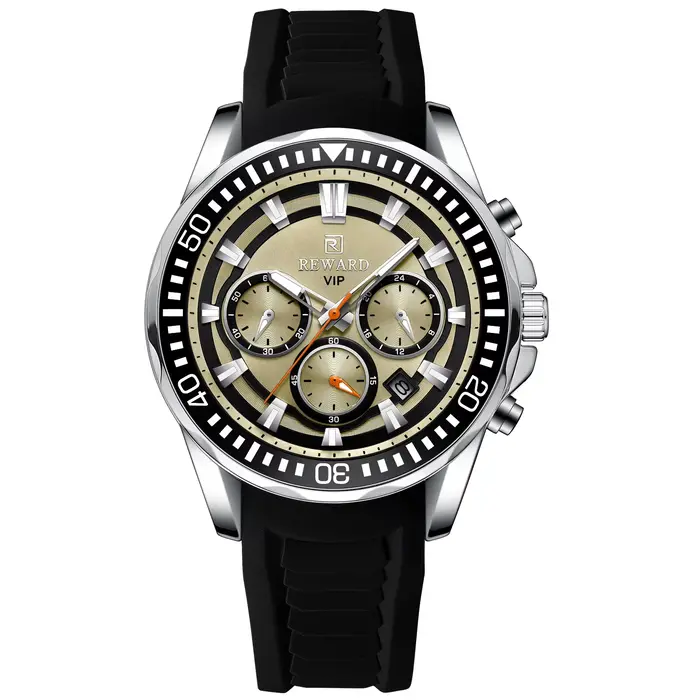 Montre homme à six aiguilles avec affichage numérique et analogique multifonctionnelle élégante et décontractée pour homme occasions spéciales