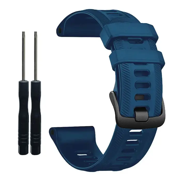 Bracelets de montre officiels pour Garmin Forerunner 955 22mm Bracelet en Silicone