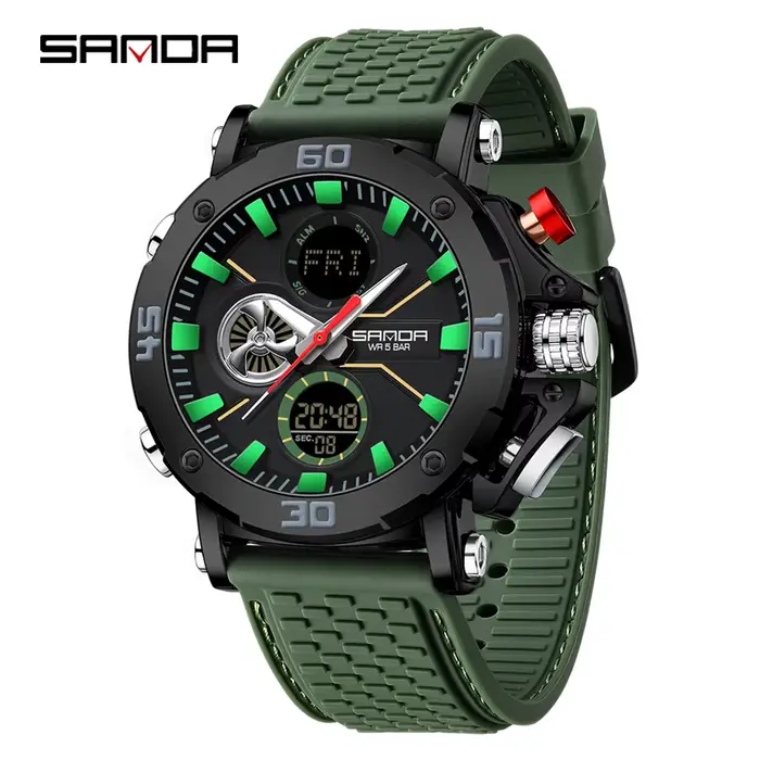 Marque de mode hommes montres G-Style horloge tendance montre de sport pour homme analogique montre-