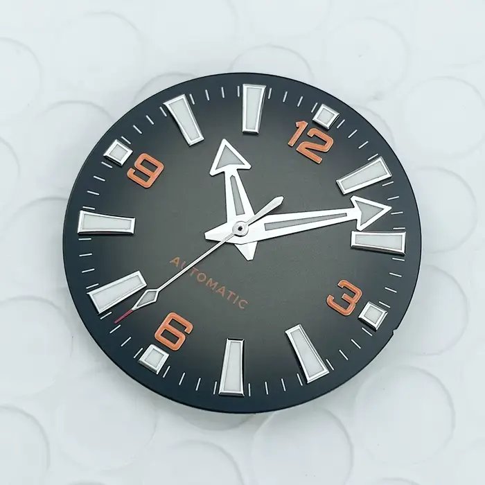 Cadran de montre bleu dégradé de 33 mm pour hommes