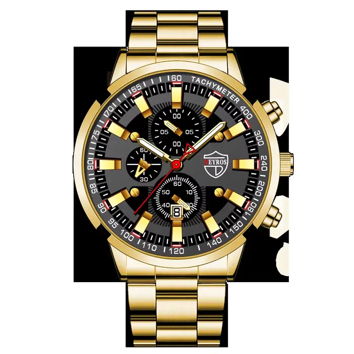 montre homme Montre-bracelet à Quartz en acier inoxydable pour homme, accessoire de luxe, style Busi